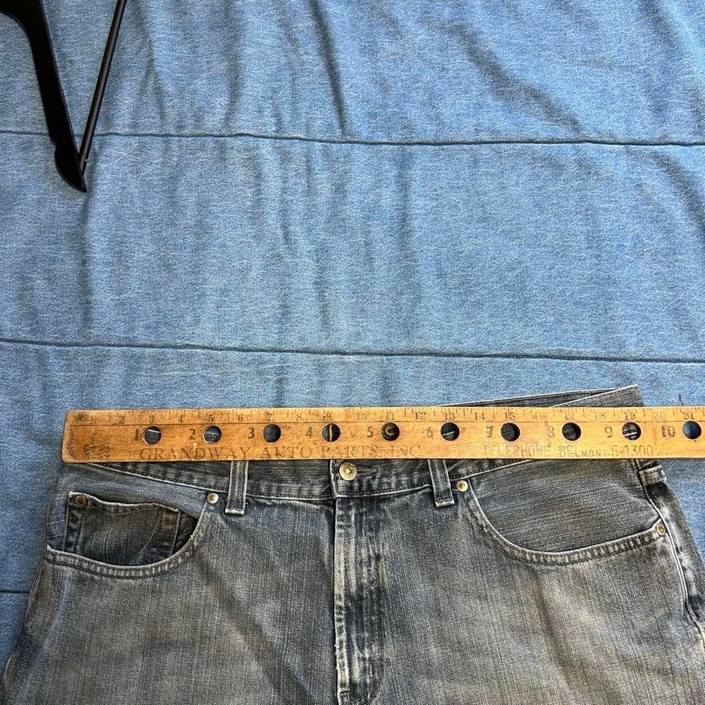 Axist Mud Wash Faded Baggy Jeans Y2K Vintage Blue Mens 38x32 - Picture 6 of 8